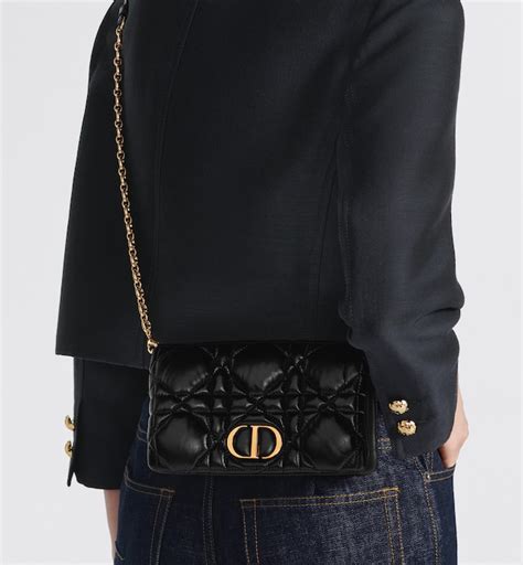 dior caro macrocannage mini bag